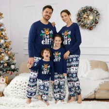 Christmas Letter Print Matching Family Pajama Set GSGS-0727#