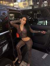 Fashion Casual Printed Leopard Print Zip-Up Long Sleeve Coat And Pants Suit YWXS-XS-4133