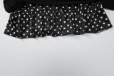 Polka Dot Print Wrap Chest Mini Dress GLAG-D5920273F
