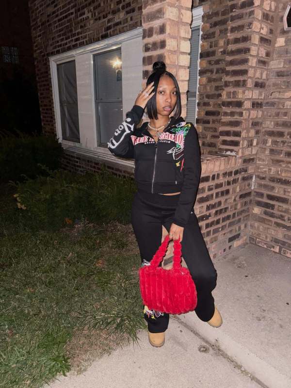 Casual Print Hooded Sweatshirt Two Piece Pants Set GFCF-1425