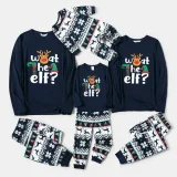 Christmas Letter Print Matching Family Pajama Set GSGS-0727#
