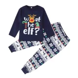 Christmas Letter Print Matching Family Pajama Set GSGS-0727#
