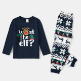 Christmas Letter Print Matching Family Pajama Set GSGS-0727#