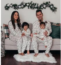 Christmas Print Homewear Family Pajama Sets GSGS-0623