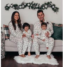 Christmas Print Homewear Family Pajama Sets GSGS-0623