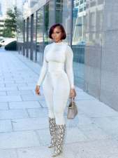 Snake Print Long Sleeve Tight Two Piece Pants Set OLYF-6193