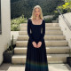 Long Sleeve Backless Cross Tie Up Maxi Dress GLAG-D5820125H