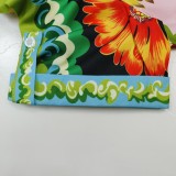 Plus Size Loose Daisy Print Two Piece Short Set GRST-28311