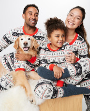 Christmas Print Long Sleeve Matching Family Pajama Set GSGS-0656