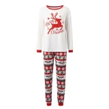 Christmas Reindeer Print Family Homewear Pajama Set GSGS-0801