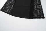 Sexy Patchwork Lace Hollow Out Maxi Dress GLAG-D5920244G