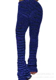 Woolen Striped Sexy Slim-Fit Pants GXHF-Y22342