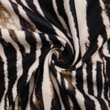 Casual Print Lace Patchwork Pants GSBD-J25PT367