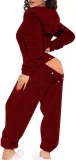 Hooded Cute Plush Long-Sleeve Jumpsuit GXHF-80223