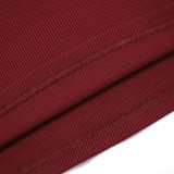 Slash V Neck Tight Long Sleeve Pants Suit GDSF-J25ST407