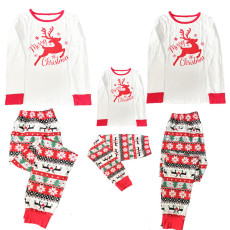 Christmas Reindeer Print Family Homewear Pajama Set GSGS-0801