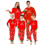 Christmas Letter Print Matching Family Long-Sleeve Pajama Set GSGS-0720