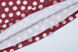 Fashion Polka Dot Print Long Sleeve Mini Dress GLAG-D5920327G