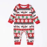 Christmas Reindeer Print Family Homewear Pajama Set GSGS-0801