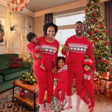 Christmas Print Family Matching Pajama Set GSGS-0806