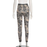 Casual Print Lace Patchwork Pants GSBD-J25PT367