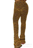 Woolen Striped Sexy Slim-Fit Pants GXHF-Y22342