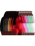 Solid Color Zipper Skinny Two Piece Shorts Set GYJY-XY0111