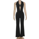 Sexy Halterneck Backless Jumpsuits+Tube Top GYME-K25S81038
