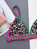 Leopard Print Bikinis Two Piece Swimsuit CSYZ-D78K