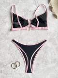 Sexy Color Block Bikinis 2 Piece Swimsuit CASF-6761