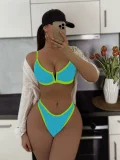 Sexy Color Block Bikinis 2 Piece Swimsuit CASF-6761