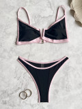 Sexy Color Block Bikinis 2 Piece Swimsuit CASF-6761