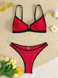 Sexy Color Block Bikinis 2 Piece Swimsuit CASF-6761