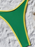 Color Block Bikinis Swimsuit 2 Piece Set CASF-6650
