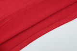 Solid Color Sling Top Two Piece Skirt Set GLAG-S5A20420F