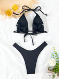 Sexy Sequin Tie Up Bikinis 2 Piece Swimsuit CASF-6783