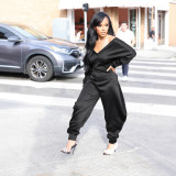 V Neck Long Sleeve Sport Jumpsuit GXHF-80807
