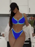 Sexy Color Block Bikinis 2 Piece Swimsuit CASF-6761