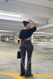 Fashion Tassel Flare Jeans GXHF-M80923