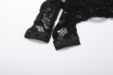 Lace See Through Backless Bodysuit Two Piece Pants Set GZJQ-K25S86050