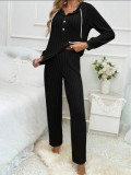 Casual Long Sleeve Hooded And Pants Suit GYOU-CX10218