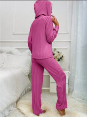 Casual Long Sleeve Hooded And Pants Suit GYOU-CX10218