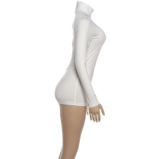 Solid Color Long Sleeve High Collar Romper GZJQ-K25Q84138