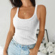 Casual Solid Color Tank Tops GYOU-CX062803