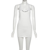 Print Hollow Out Backless Mini Dress GZJQ-K25D85732