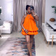 Sleeveless Halterneck Tie Up Backless Mini Dress GZJQ-K25D87118