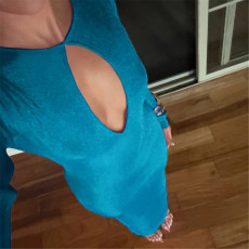 Long Sleeve Hollow Out Maxi Dress GZJQ-K25D85474