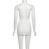 Print Hollow Out Backless Mini Dress GZJQ-K25D85732