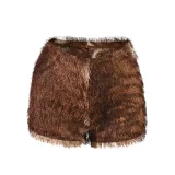 Leopard Print Tassel Shorts GFRT-32770PBY
