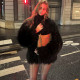 Long Sleeve Solid Color Plush Coat XEF-K25C84302